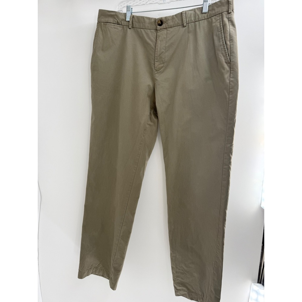 Burberry‎ London Classic Khaki Chino Pants Mens 38R Beige Cotton Straight Leg